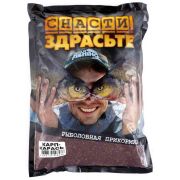 Прикорм Снасти Здрасьте «Карп/карась»/Миненко/,0,8кг,аромат ваниль+кукуруза+сыр,цв бордовый,кор 20шт