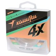 Шнур КОЛИБРИ 4х/Олта/, 100м, 0,045мм (#0.2) - 1,36кг, 4x, мультиколор