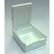 Мотыльница прямоугольная, 72x58x25мм, белая