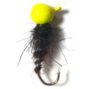 Морм.вольфр.«Ручейник»/Олта/, 5,0мм, петля, желтый вязаный песочный, 1.1гр