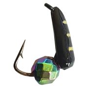 Морм.вольфр.«Хрень»/Олта/, 2,5мм, петля, черный, граненый шарик камень хамелеон, 0.45гр