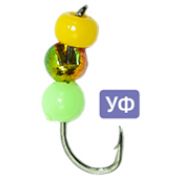 Морм.вольфр.«Погремушка с вольфрамовым шариком»/Олта/, 3.0мм, 0.20гр, цвет Rainbow