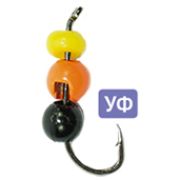 Морм.вольфр.«Погремушка с вольфрамовым шариком»/Олта/, 3.0мм, 0.20гр, цвет Fluorescent Orange