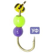 Морм.вольфр.«Погремушка с вольфрамовым шариком»/Олта/, 3.5мм, 0.30гр, цвет Fluorescent Lime