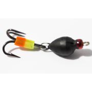 Дьявол черный, матовый, с подвесным тройником, 4,0 мм (15 шт)