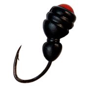 Мормышка свинцовая «Термит»/Олта/ с отверстием, 0.36гр, кр.№16, цвет черно-красный, 10шт