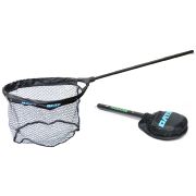Подсачек/Олта/, 1.55м, ячея 10x10мм, тр.47см, 30х37см, телескоп.рукоять, прорезиненая сетка