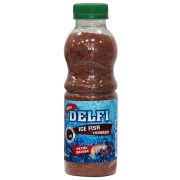 Прикорм зимний ICE FISH Tornado Окунь+Плотва/Delfi/, 0.5л, аромат гаммарус+мотыль,красная, кор.-24шт